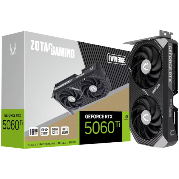 ZOTAC GAMING GeForce RTX 5060 Ti 16GB Twin Edge Cartes graphiques Zotac, Ultra Pc Gamer Maroc