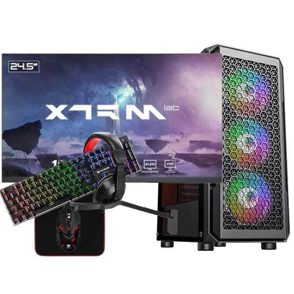 SETUP Gamer UltraPC R5 5600 RTX3050 6GB + XG2522F 180Hz + HYBROK HPG200 PACK 4in1 Setup Complet UltraPC, Ultra Pc Gamer Maroc