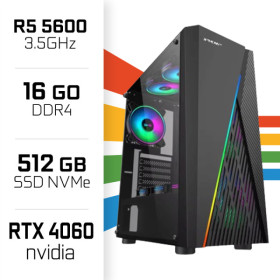 PC Gamer UltraPC Ryzen 5 5600 /16GB/512GB SSD/RTX4060 PC Gamer Standard UltraPC, Ultra Pc Gamer Maroc