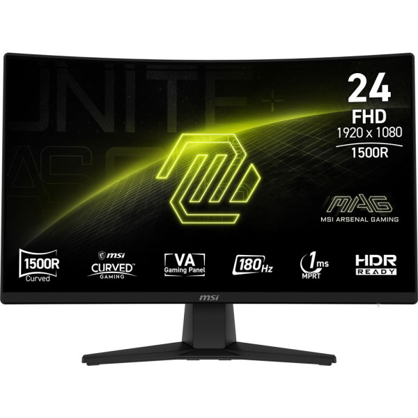 MSI MAG 244C 23.6" Curved 180Hz Moniteurs MSI, Ultra Pc Gamer Maroc