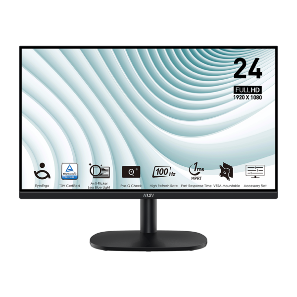 MSI Pro MP245V 24" 100 Hz Moniteurs MSI, Ultra Pc Gamer Maroc