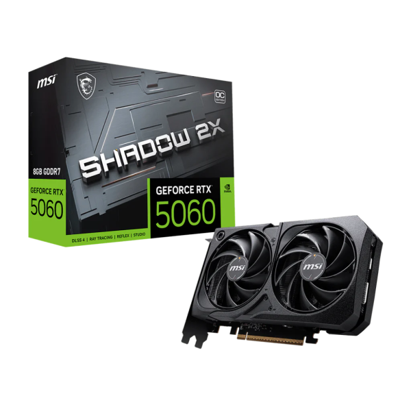 MSI GeForce RTX 5060 8G SHADOW 2X OC BULK Cartes graphiques MSI, Ultra Pc Gamer Maroc