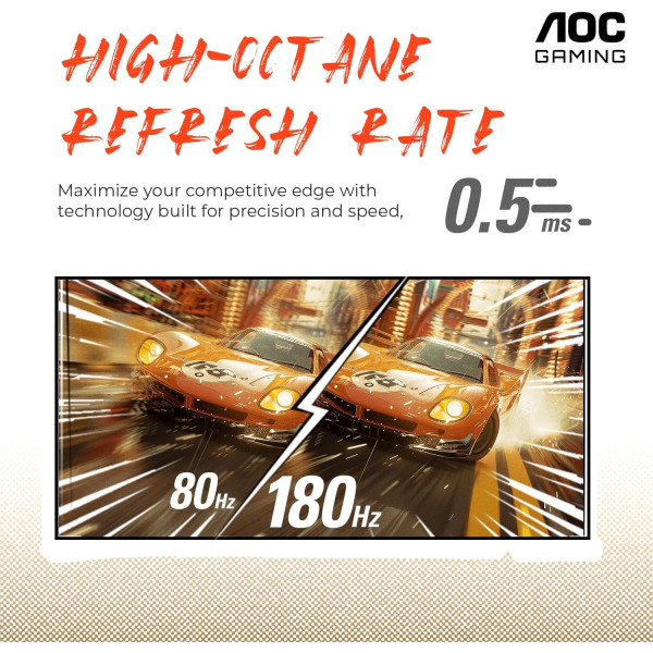 AOC C27G4H 27" 180Hz 0.5ms FHD Moniteurs AOC, Ultra Pc Gamer Maroc