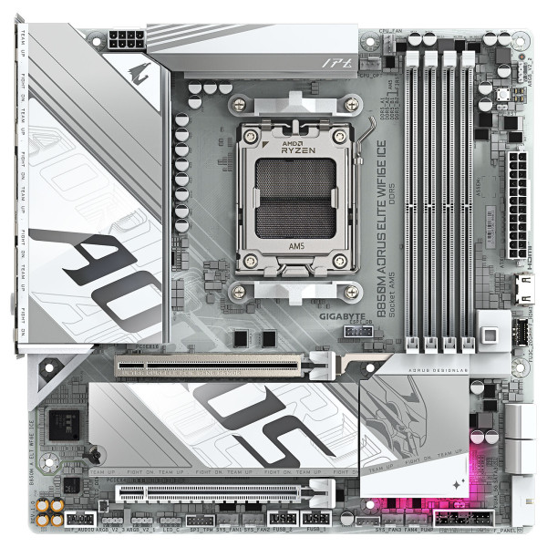 Gigabyte B850M AORUS ELITE WIFI6E ICE Socket 1851 Gigabyte, Ultra Pc Gamer Maroc