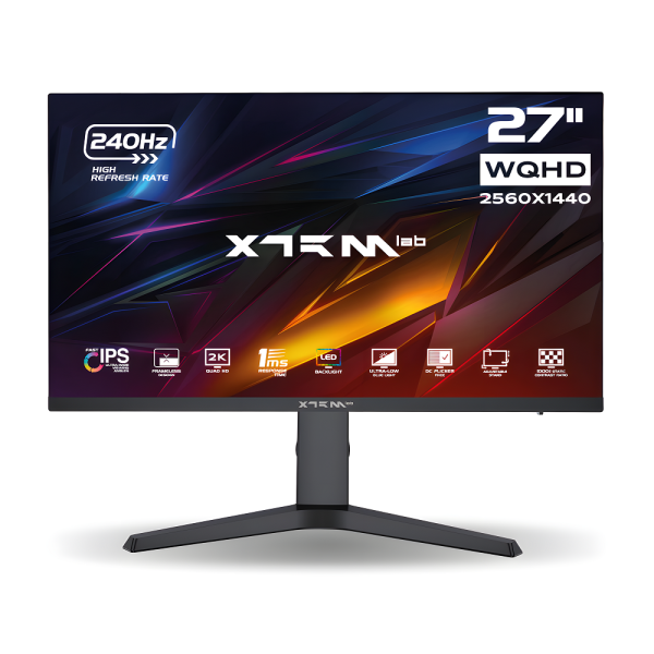 XTRMLAB X27G24IQF 27" 240Hz Fast IPS 2K Moniteurs XTRMLAB, Ultra Pc Gamer Maroc