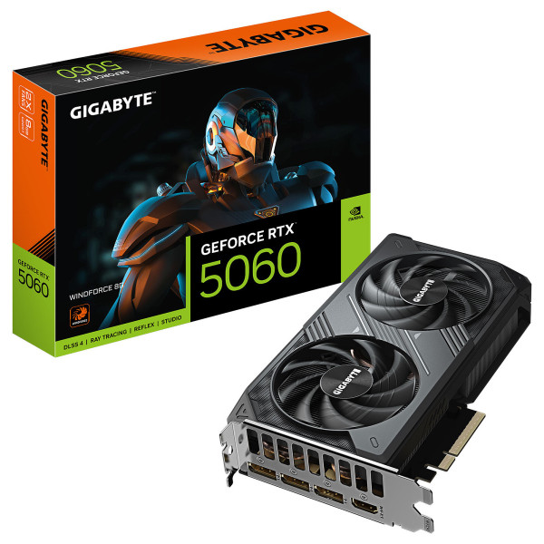 Gigabyte GeForce RTX 5060 WINDFORCE 8G Cartes graphiques Gigabyte, Ultra Pc Gamer Maroc