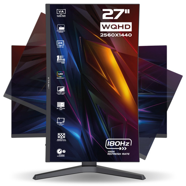 XTRMLAB X27G18VCQ 27" 180Hz Curved 2K Moniteurs XTRMLAB, Ultra Pc Gamer Maroc