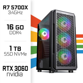 PC Gamer UltraPC Ryzen 7 5700X/1TB SSD/16GB/RTX3060 12GB PC Gamer Avancé UltraPC, Ultra Pc Gamer Maroc