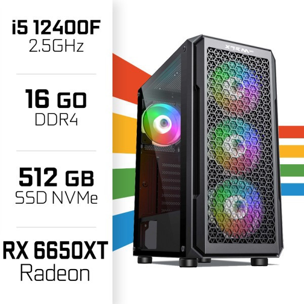 PC Gamer UltraPC i5 12400F/16GB/512GB SSD/RX6650XT 8GB PC Gamer Standard UltraPC, Ultra Pc Gamer Maroc