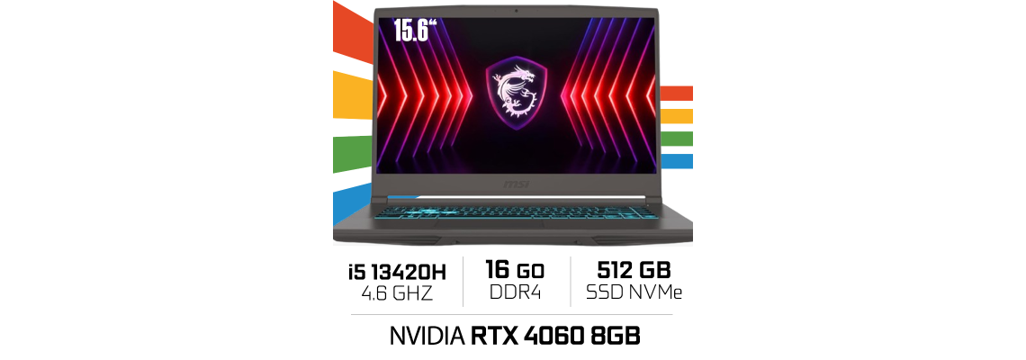 MSI THIN 15  B13VF-2679FR Intel i5 -13420H...