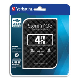 VERBATIM 53223 USB 3.0 4TB 2.5" Disques SSD VERBATIM, Ultra Pc Gamer Maroc