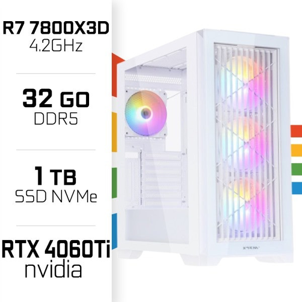 PC Gamer UltraPC Ryzen 7 7800X3D/1TB SSD/32GB DDR5/RX9070XT PC Gamer Avancé UltraPC, Ultra Pc Gamer Maroc
