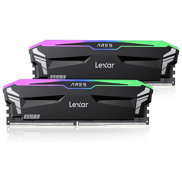 Lexar ARES RGB DDR5 32Go (2x16Go) 6400MHz CL32 Mémoire vive PC Lexar, Ultra Pc Gamer Maroc