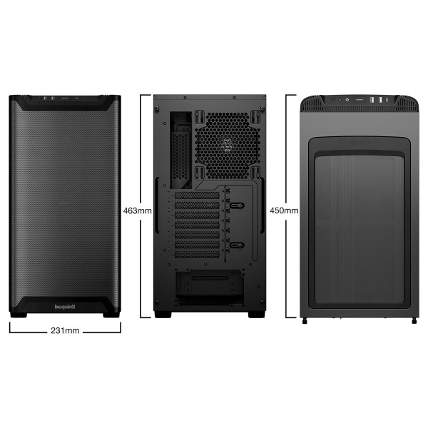 be quiet! Pure Base 501 Airflow Window (Black) Boitiers PC be quiet!, Ultra Pc Gamer Maroc