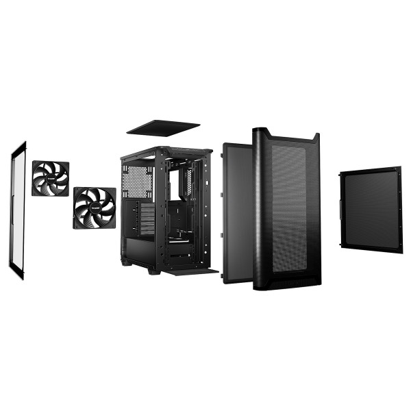 be quiet! Pure Base 501 Airflow Window (Black) Boitiers PC be quiet!, Ultra Pc Gamer Maroc