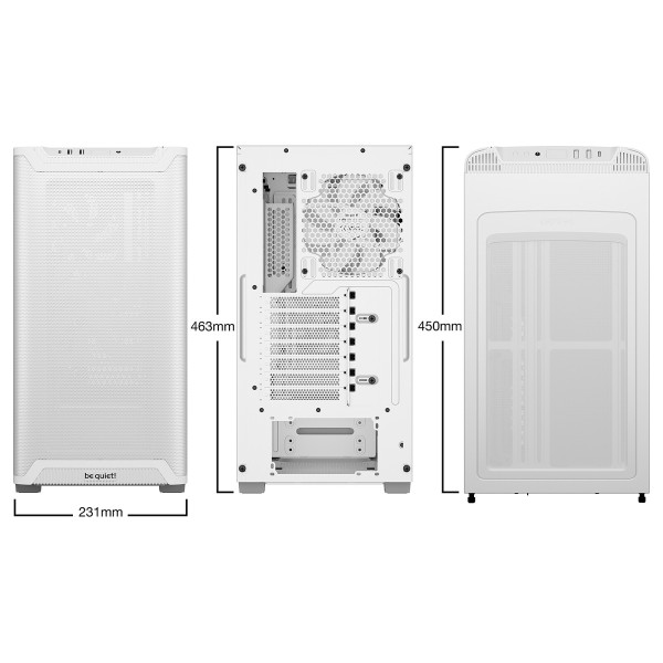 be quiet! Pure Base 501 Airflow Window (White) Boitiers PC be quiet!, Ultra Pc Gamer Maroc