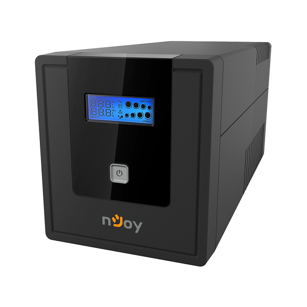 Onduleur nJoy UPS Cadu 1000, line-interactive, 1000VA/600W, tower, 4 x Prise FR, LCD, Gblan protection, USB, 19 minutes Ondul...