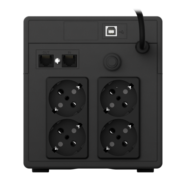 Onduleur nJoy UPS Cadu 1000, line-interactive, 1000VA/600W, tower, 4 x Prise FR, LCD, Gblan protection, USB, 19 minutes Ondul...