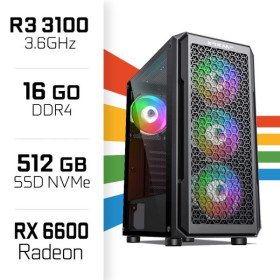 PC Gamer UltraPC Ryzen 5 3100/16GB/512GB SSD/RX6600 PC Gamer Standard UltraPC, Ultra Pc Gamer Maroc