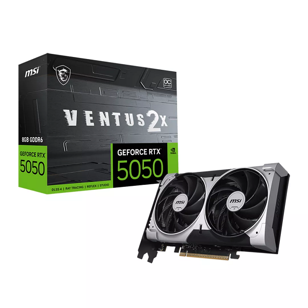 MSI GeForce RTX 5050 8Go GDDR6 VENTUS 2X OC NVIDIA MSI, Ultra Pc Gamer Maroc