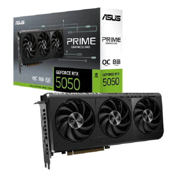 Asus PRIME GeForce RTX 5050 8GB GDDR6 OC Edition Cartes graphiques ASUS, Ultra Pc Gamer Maroc