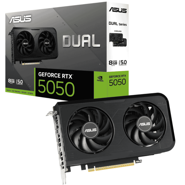 Asus Dual GeForce RTX 5050 8GB GDDR6 Cartes graphiques ASUS, Ultra Pc Gamer Maroc