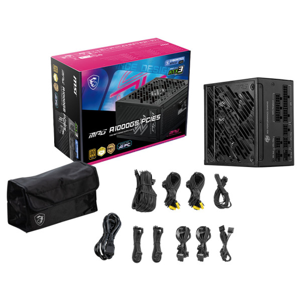 MSI MAG A1000GS PCIE5 80PLUS Gold 1000W Alimentations PC MSI, Ultra Pc Gamer Maroc