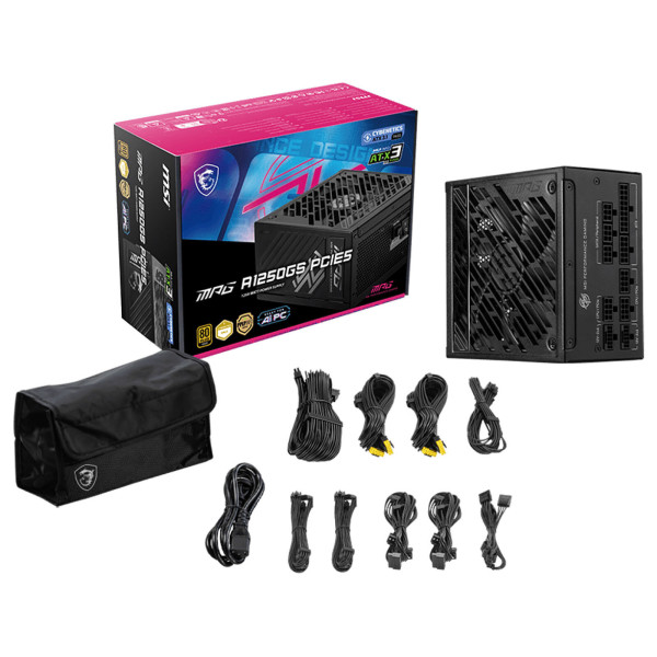 MSI MAG A1250GS PCIE5 80PLUS Gold 1250W Alimentations PC MSI, Ultra Pc Gamer Maroc