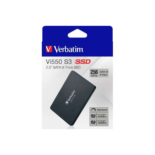 VERBATIM Vi550 256GB 2.5" Disques SSD VERBATIM, Ultra Pc Gamer Maroc