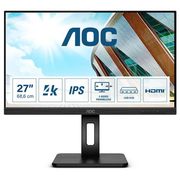 AOC U27P2 27" IPS 4K Moniteurs AOC, Ultra Pc Gamer Maroc