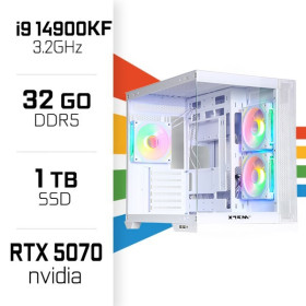 PC Gamer i9 14900KF/1TB SSD/32GB DDR5/RTX5070 PC Gamer Avancé UltraPC, Ultra Pc Gamer Maroc