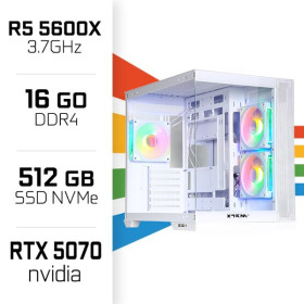 PC Gamer Ryzen 5 5600X/16GB/512GB SSD/RTX5070 PC Gamer Avancé UltraPC, Ultra Pc Gamer Maroc