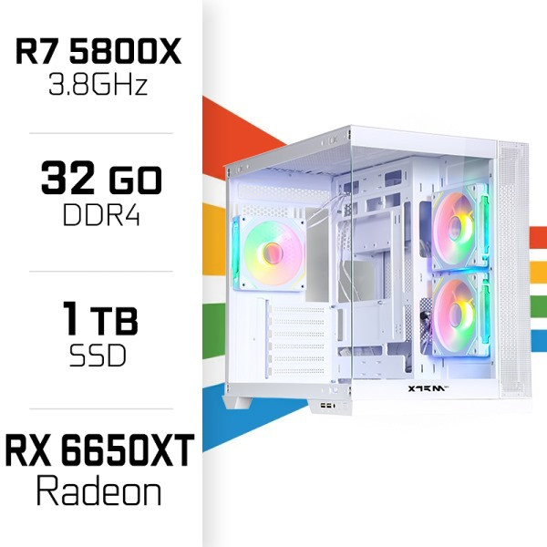 PC Gamer UltraPC Ryzen 7 5800X/32GB/1TB SSD/RX6650XT 8GB PC Gamer Standard UltraPC, Ultra Pc Gamer Maroc