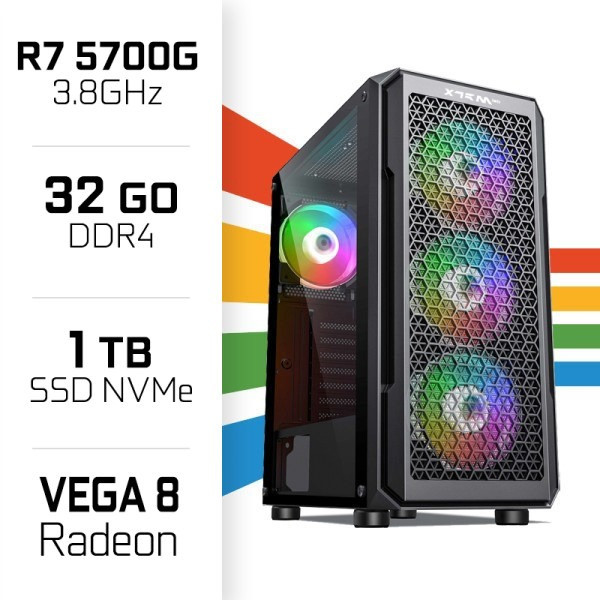 PC Gamer UltraPC Ryzen 7 5700G/1TB SSD/32GB/Radeon Vega8 PC Gamer Standard UltraPC, Ultra Pc Gamer Maroc