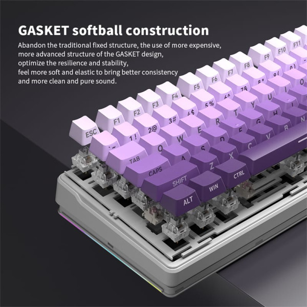 Furycube ZT99 Gradient Purple (Brown Switch) Claviers Furycube, Ultra Pc Gamer Maroc