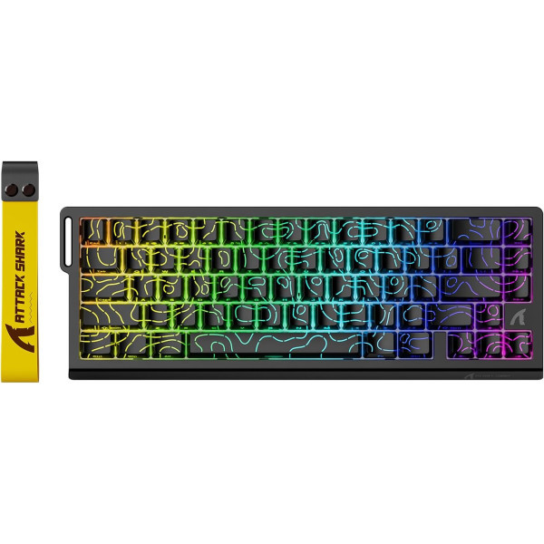 ATTACK SHARK X68 Pro HE Black Contours (Magnetic Switch) Claviers ATTACK SHARK, Ultra Pc Gamer Maroc