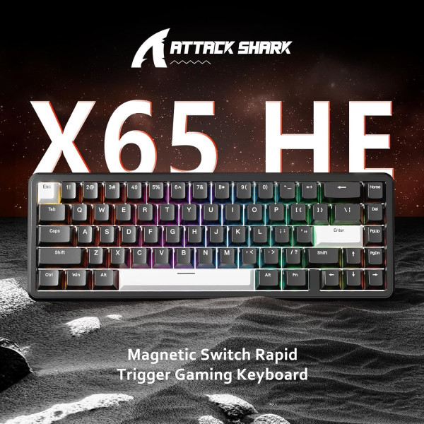 ATTACK SHARK X65 HE Black (Magnetic Switch) Claviers ATTACK SHARK, Ultra Pc Gamer Maroc