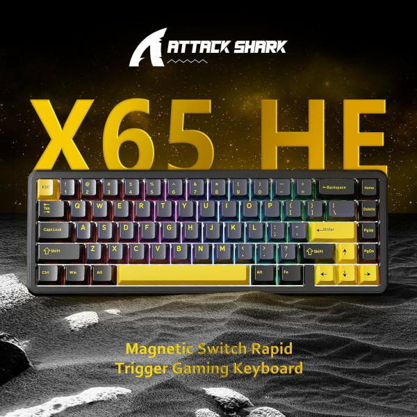 ATTACK SHARK X65 HE Starry Black (Magnetic Switch) Claviers ATTACK SHARK, Ultra Pc Gamer Maroc