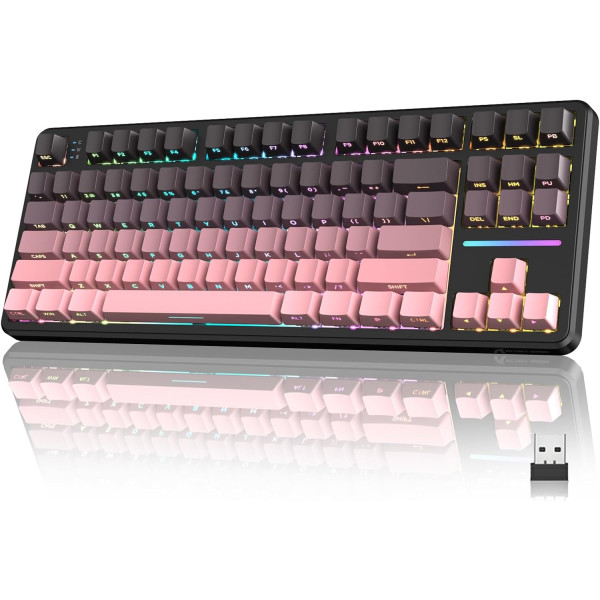 ATTACK SHARK X87 Blackberry (Strawberry Switch) Claviers ATTACK SHARK, Ultra Pc Gamer Maroc