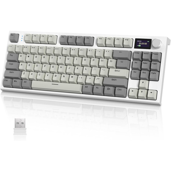 ATTACK SHARK K86 Retro Grey (Blue Whale Switch) Claviers ATTACK SHARK, Ultra Pc Gamer Maroc