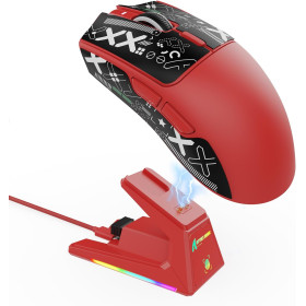 ATTACK SHARK X1 Red Souris ATTACK SHARK, Ultra Pc Gamer Maroc