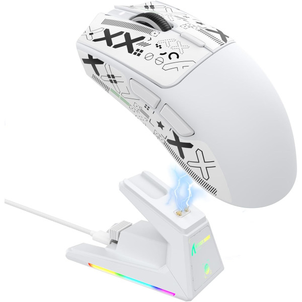 ATTACK SHARK X1 White Souris ATTACK SHARK, Ultra Pc Gamer Maroc