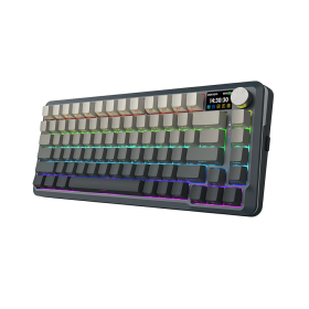 Redragon K708 Pro LCD Wireless Mechanical Keyboard (Gradient Gray) Claviers Redragon, Ultra Pc Gamer Maroc