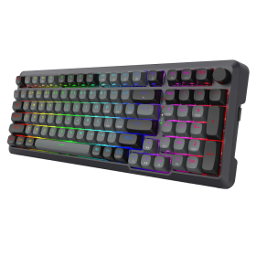 Redragon K688 Pro Wireless Mechanical Keyboard (Black/Gray) Claviers Redragon, Ultra Pc Gamer Maroc