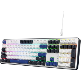 Redragon K689 Wired Mechanical Keyboard (Cerulean Polar) Claviers Redragon, Ultra Pc Gamer Maroc