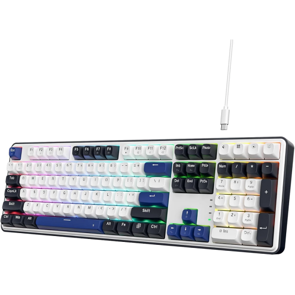Redragon K689 Wired Mechanical Keyboard (Cerulean Polar) Claviers Redragon, Ultra Pc Gamer Maroc