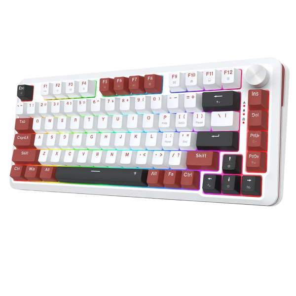 Redragon K721 Rapid Trigger Wired Mechanical Keyboard (Burgundy Red) Claviers Redragon, Ultra Pc Gamer Maroc