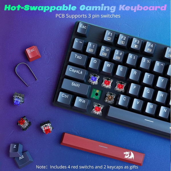 Redragon K671 Wired Mechanical Keyboard Claviers Redragon, Ultra Pc Gamer Maroc
