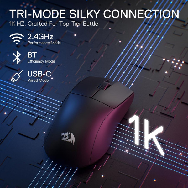 Redragon M916 PRO 1K Wireless Souris Redragon, Ultra Pc Gamer Maroc