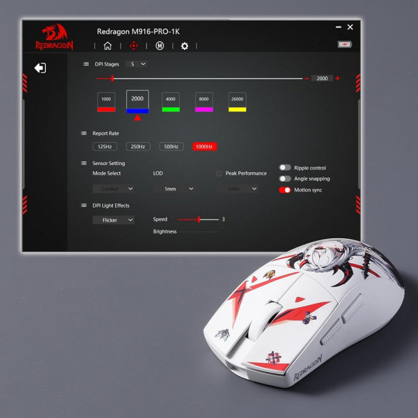 Redragon M916AK PRO 1K Wireless Souris Redragon, Ultra Pc Gamer Maroc